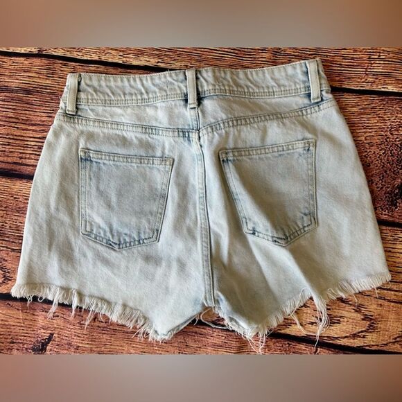 Zara Womens Button Fly Denim‎ Shorts Size 2 - Picture 2 of 7